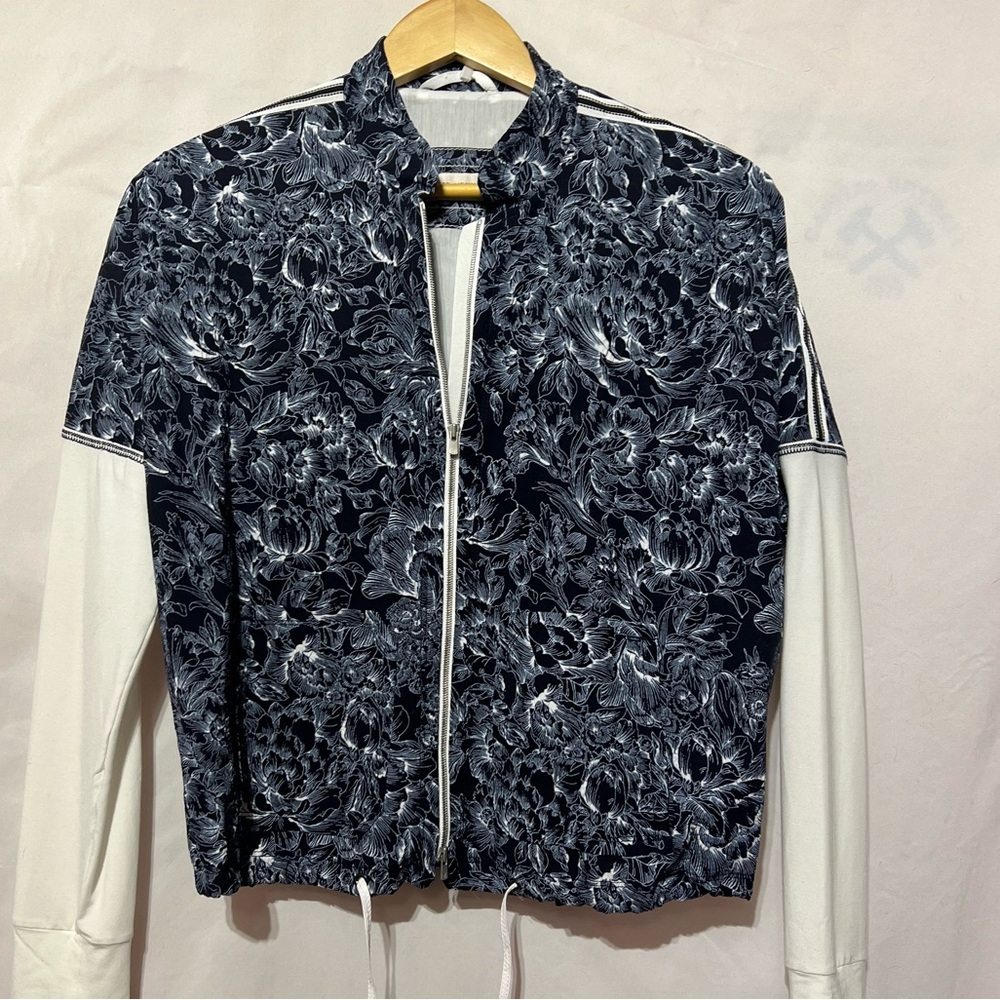 Beate Heymann Street Couture, Elegant Floral Bomber Jacket, Size US10, #489